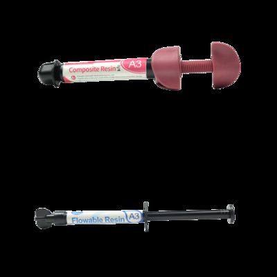 Işık-sertleyici Akışkan reçine Dental Kompozit reçine Yapıştırıcı Doldurma Tekniği Doğal Diş için Hazırlık