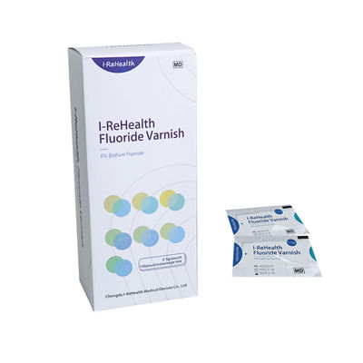 0.5g 5% Sodyum Florür Vernik Ortodontik Demineralizasyon için 100pouches/Box